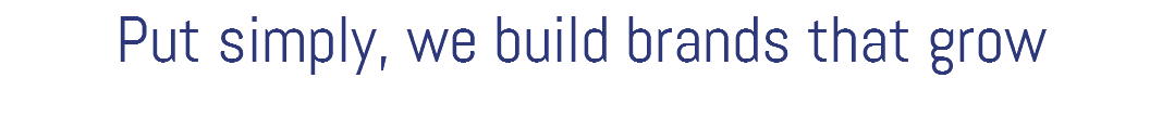 Put simply, we build brands that grow